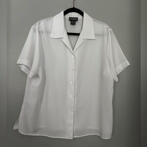 White Button-Up Blouse